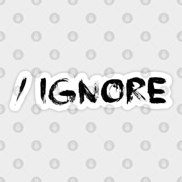 irc ignore command Sticker by Orloff-Tees